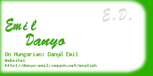 emil danyo business card