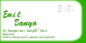 emil danyo business card